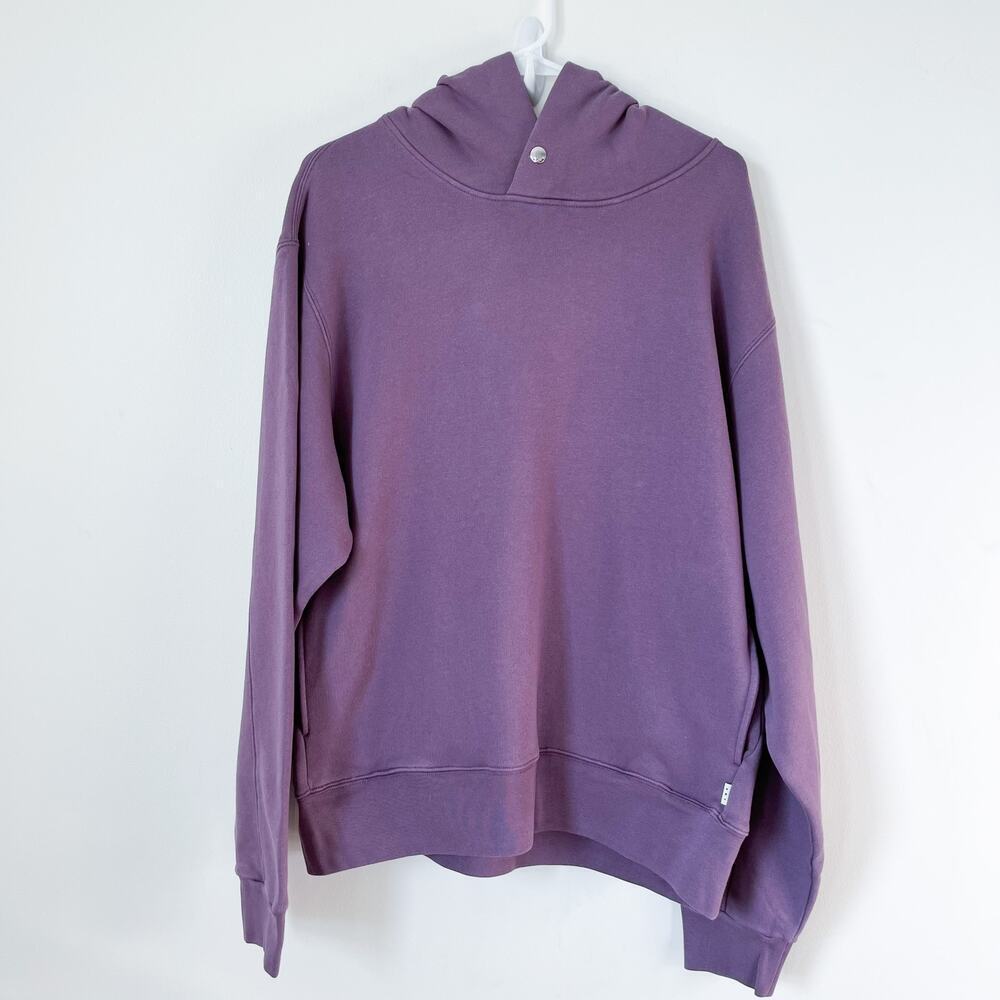 NEW AYR The BLT Hoodie Mens XL Waffle Lined‎ Hood Prince Purple Athleisure Comfy